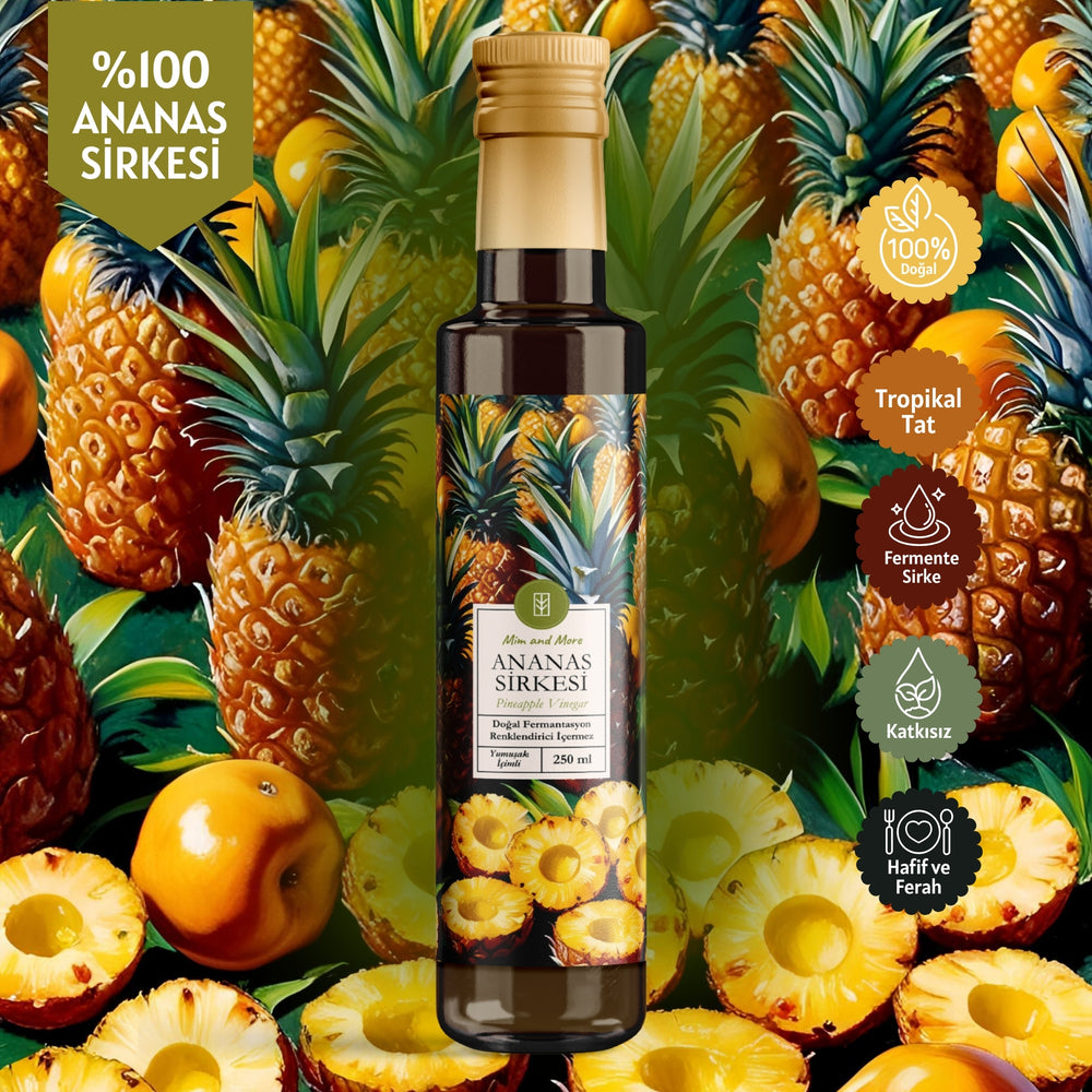 Ananas Sirkesi - Doğal Fermantasyon, %100 Doğal, Katkısız, 250 ml