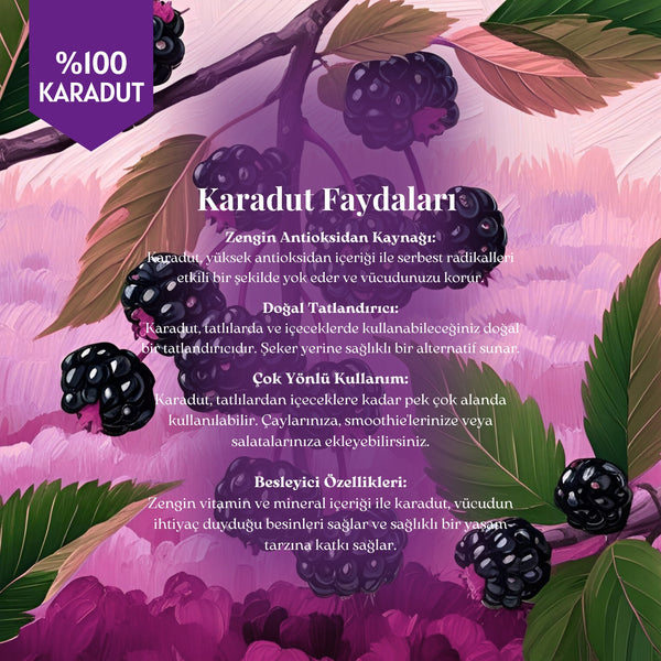 Karadut Özü - %100 Doğal, Katkısız, Şeker İlavesiz, 250 ml