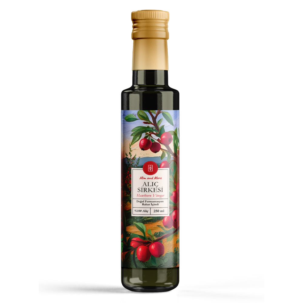 Alıç Sirkesi - Doğal Fermantasyon, %100 Doğal, Katkısız, 250 ml