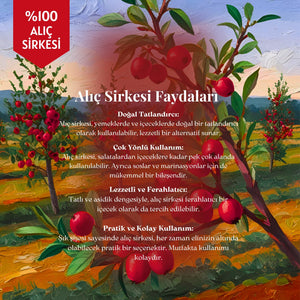 Alıç Sirkesi - Doğal Fermantasyon, %100 Doğal, Katkısız, 250 ml