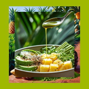 Matcha & Ananas Sirkesi - Organik, Doğal Fermantasyon, %100 Doğal, Katkısız, 250 ml