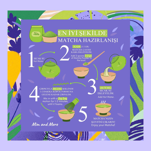 Lavender Matcha – Lavanta Aromalı Ceremonial Grade Matcha Tozu 25 g