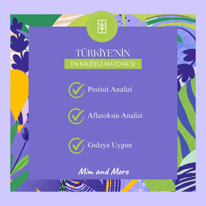 Lavender Matcha – Lavanta Aromalı Ceremonial Grade Matcha Tozu 25 g