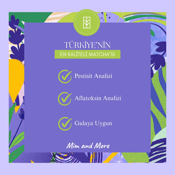 Lavender Matcha – Lavanta Aromalı Ceremonial Grade Matcha Tozu 25 g