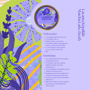 Lavender Matcha – Lavanta Aromalı Ceremonial Grade Matcha Tozu 25 g