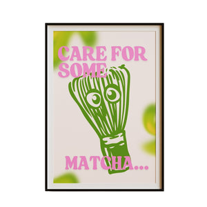 Mim and More x Luminara Studio Care For Some Matcha Poster