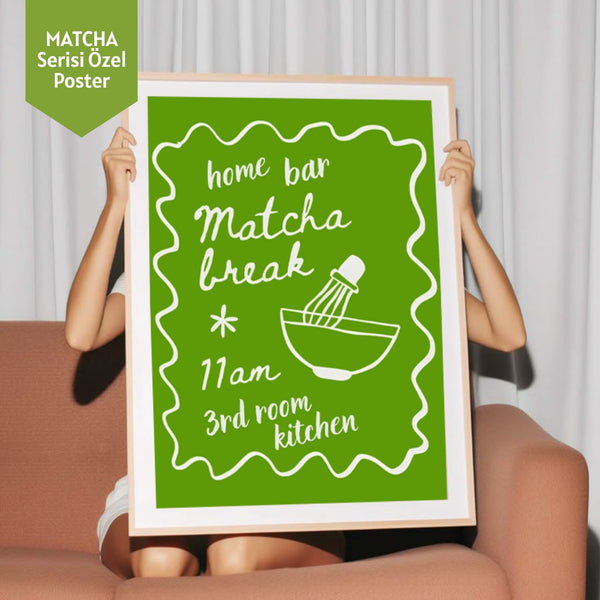 Mim and More x Luminara Studio Home Bar Matcha Break 11am 3rd Room Kitchen Poster