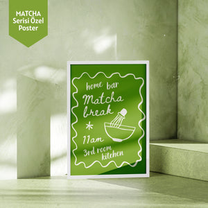 Mim and More x Luminara Studio Home Bar Matcha Break 11am 3rd Room Kitchen Poster
