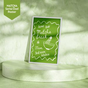 Mim and More x Luminara Studio Home Bar Matcha Break 11am 3rd Room Kitchen Poster