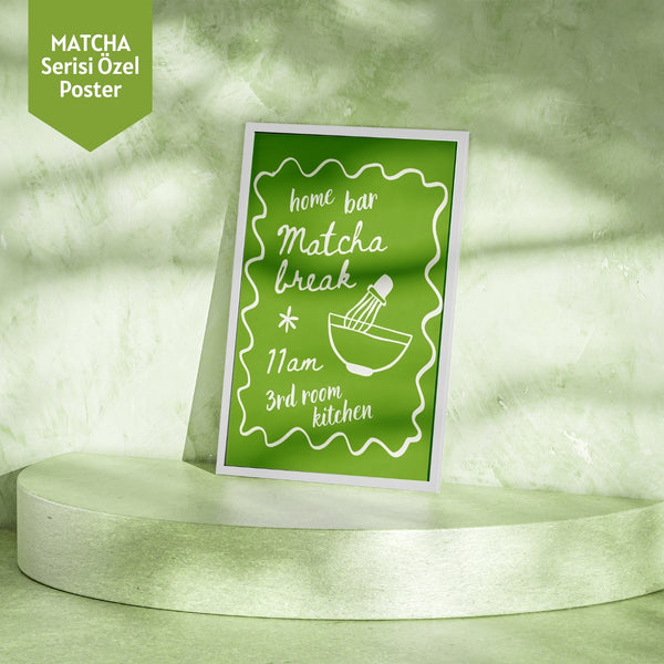 Mim and More x Luminara Studio Home Bar Matcha Break 11am 3rd Room Kitchen Poster