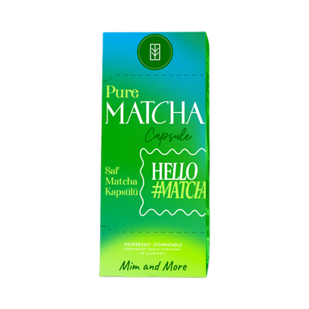 Pure Matcha Kapsül – Nespresso Uyumlu Saf Matcha Tozu, 10'lu Paket