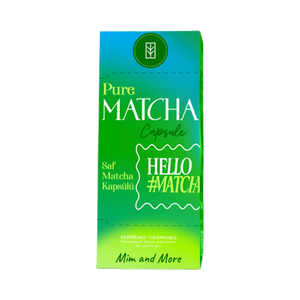 Pure Matcha Kapsül – Nespresso Uyumlu Saf Matcha Tozu, 10'lu Paket