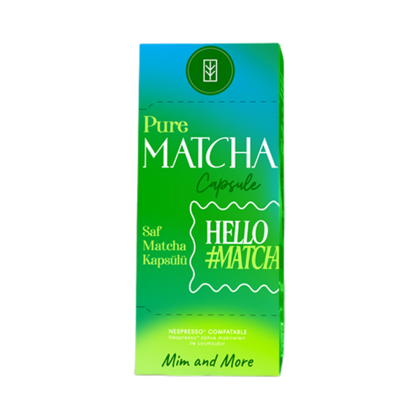 Pure Matcha Kapsül – Nespresso Uyumlu Saf Matcha Tozu, 10'lu Paket