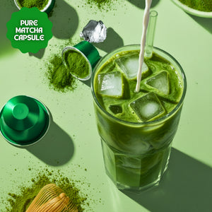 Pure Matcha Kapsül – Nespresso Uyumlu Saf Matcha Tozu, 10'lu Paket