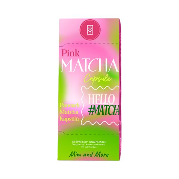 Pink Matcha Kapsül – Nespresso Uyumlu Pembe Superfood Matcha Tozu, 10'lu Paket