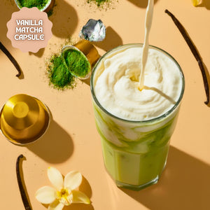 Vanilla Matcha Kapsül - Nespresso Uyumlu, Vanilya Aromalı Matcha Tozu, 10'lu Paket
