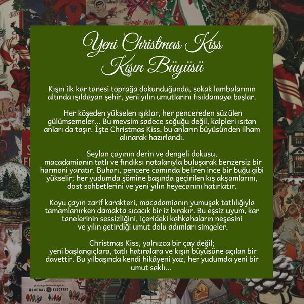 Christmas Kiss Tea – Macadamia Aromalı Seylan Siyah Çayı, 50 g