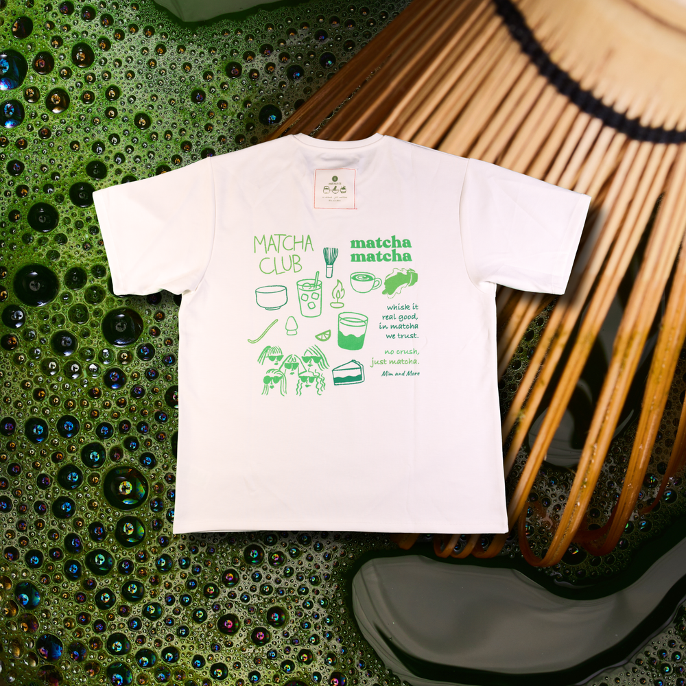 Matcha Matcha Baskılı Unisex Oversize Tişört – Modal Kumaş, Hafif ve Rahat T-Shirt