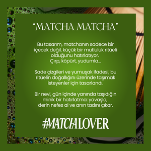 Matcha Matcha Baskılı Unisex Oversize Tişört – Modal Kumaş, Hafif ve Rahat T-Shirt