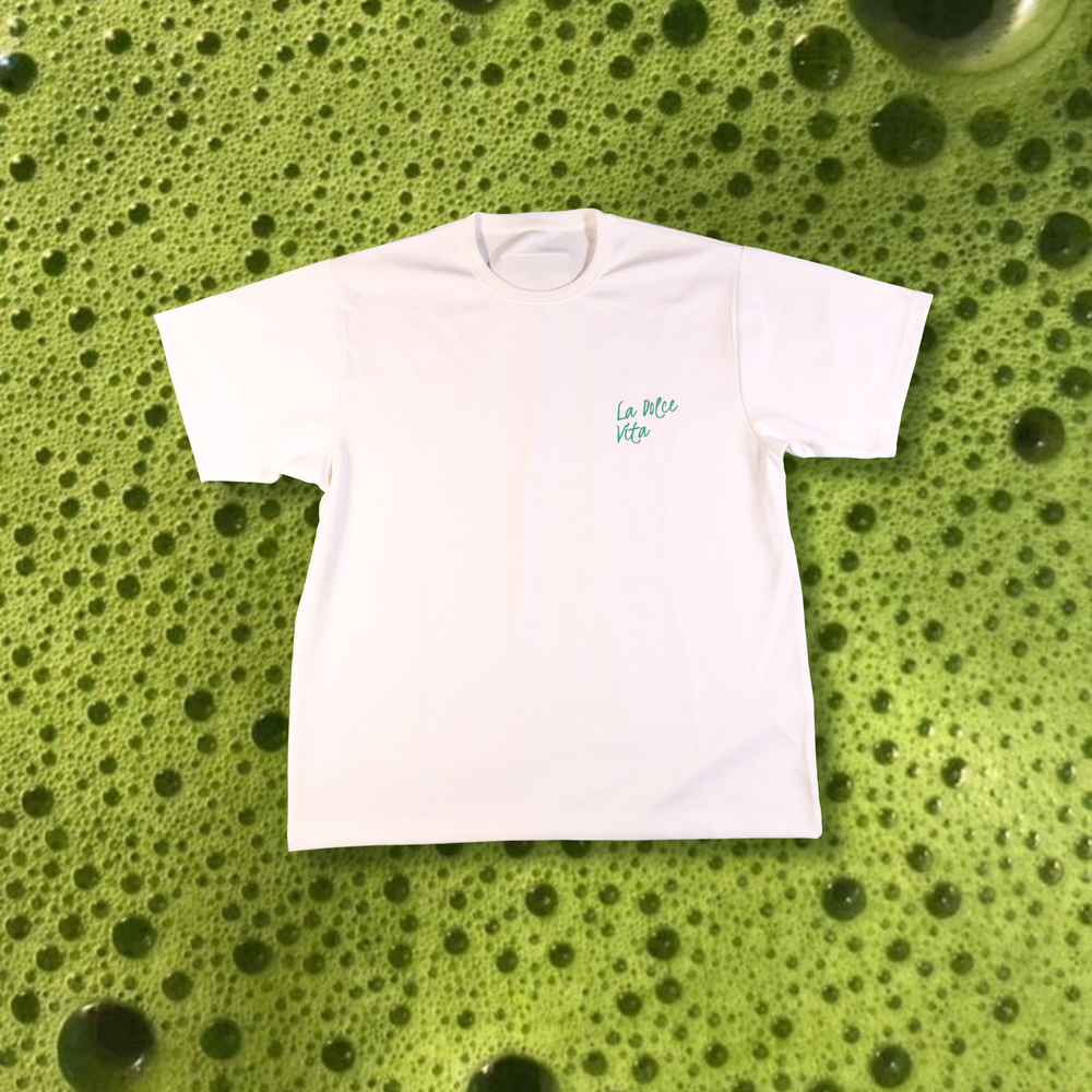 La Dolce Vita Baskılı Unisex Oversize Tişört – Modal Kumaş, Hafif ve Rahat T-Shirt