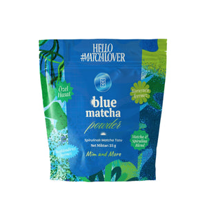 Blue Matcha Powder - Mavi Spirulina Superfood Matcha Tozu Doypack 25 g