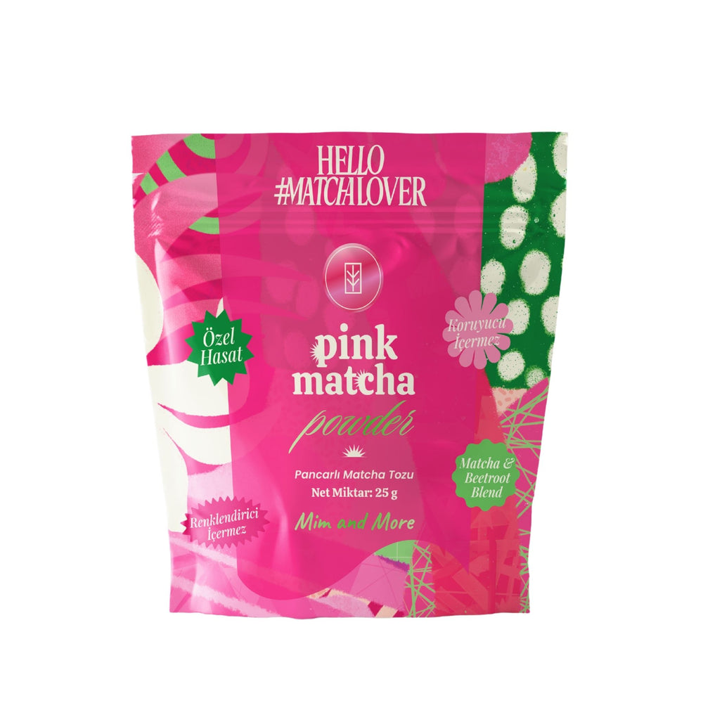 Pink Matcha Powder - Pembe Beetroot Superfood Matcha Tozu Doypack, 25 g