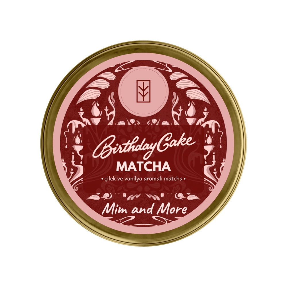 Birthday Cake Matcha - Çilek ve Vanilya Aromalı Matcha, 25 g