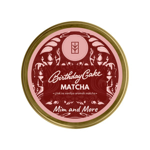 Birthday Cake Matcha - Çilek ve Vanilya Aromalı Matcha, 25 g