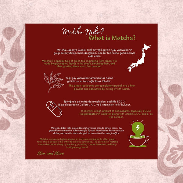 Birthday Cake Matcha - Çilek ve Vanilya Aromalı Matcha, 25 g