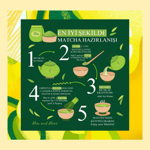 Lemon Matcha – Limon Aromalı Ceremonial Grade Matcha Tozu 100 g