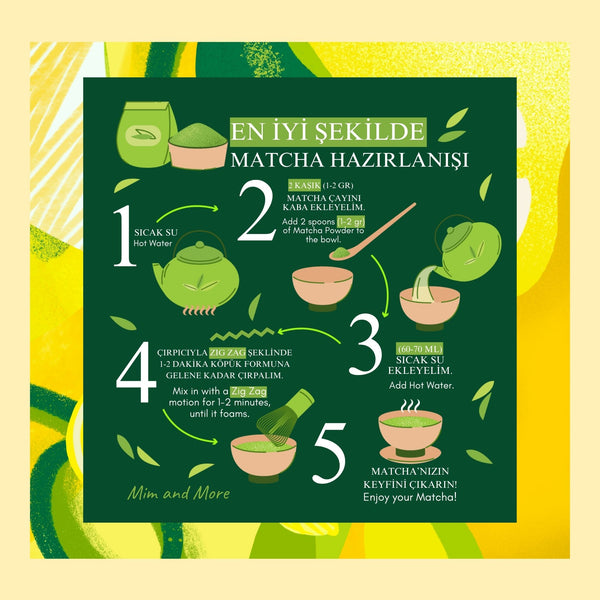 Lemon Matcha – Limon Aromalı Ceremonial Grade Matcha Tozu 100 g