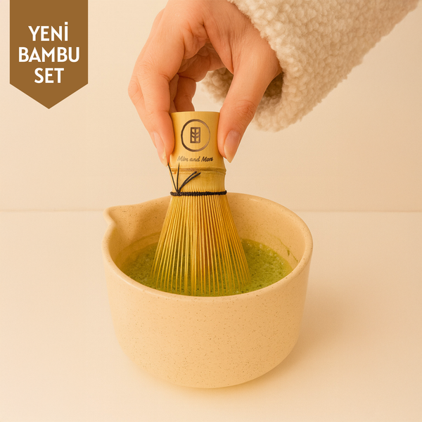Bamboo Matcha Whisk & Bamboo Matcha Kaşık Set