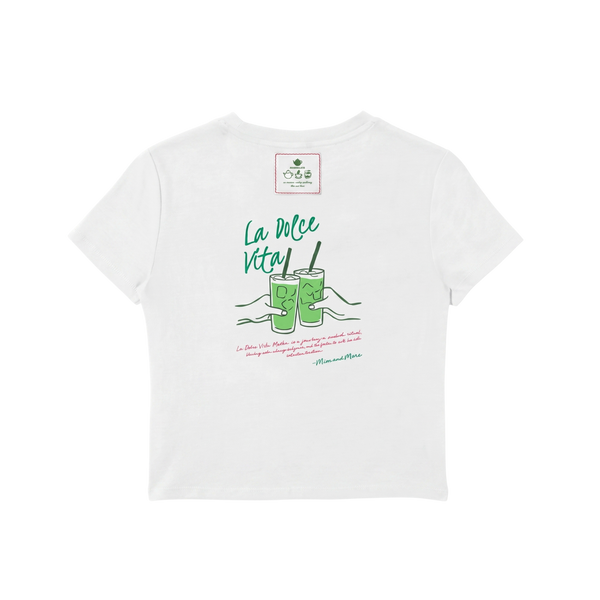 La Dolce Vita Baskılı Unisex Oversize Tişört – Modal Kumaş, Hafif ve Rahat T-Shirt