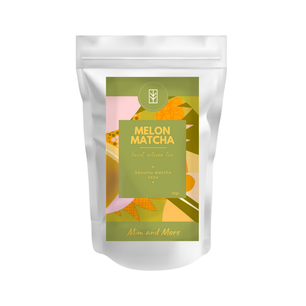 Melon Matcha – Kavun Aromalı Ceremonial Grade Matcha Tozu 50 g
