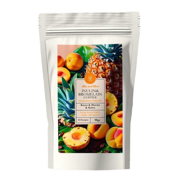 Inulin & Bromelain Coffee - Inulin, Bromelain, Matcha ve Kayısılı Form Kahve, 90 Gr