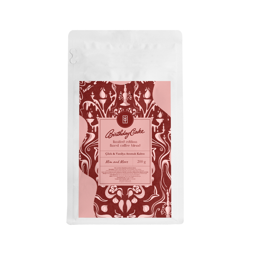 Birthday Cake Coffee - Çilek&Vanilya Aromalı Filtre Kahve, 200 gr