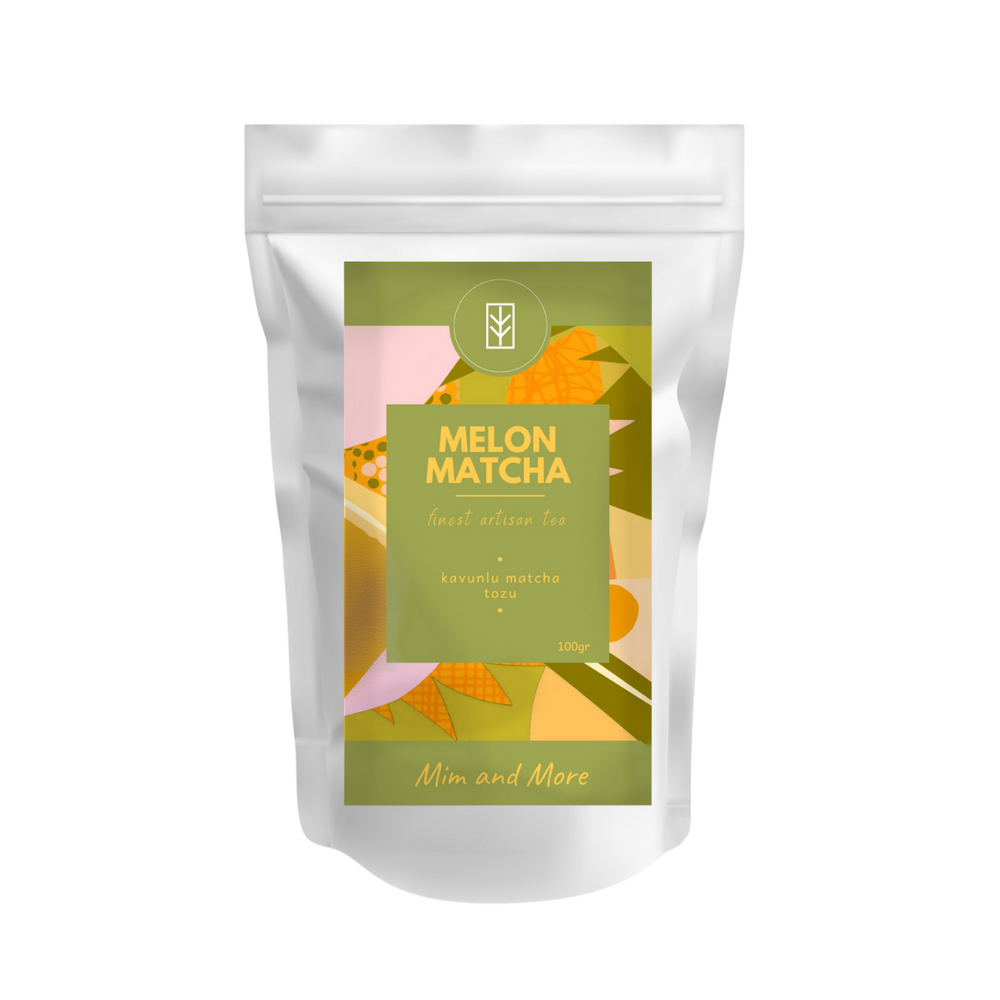 Melon Matcha – Kavun Aromalı Ceremonial Grade Matcha Tozu 100 g