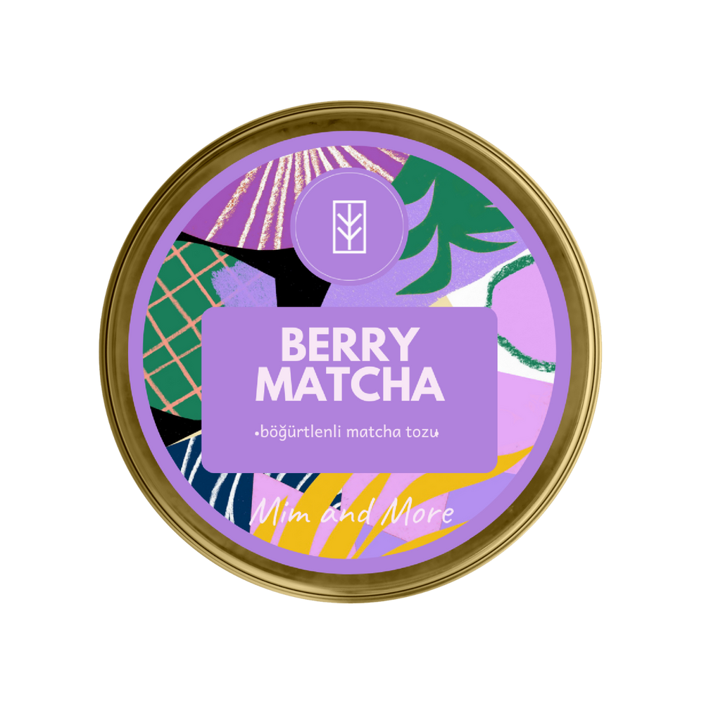 Berry Matcha – Orman Meyve Aromalı Ceremonial Grade Matcha Tozu 25 g