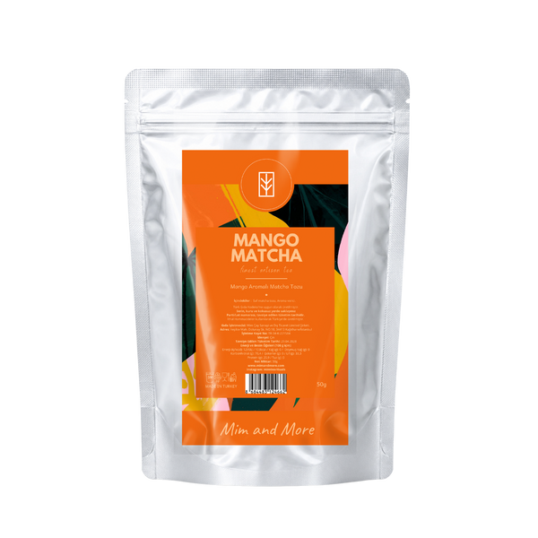 Mango Matcha – Mango Aromalı Ceremonial Grade Matcha Tozu 50 g