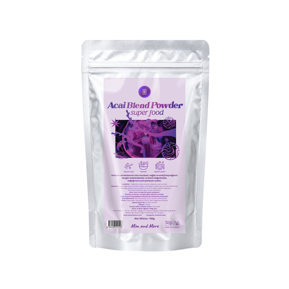 Doğal Acai Tozu - Superfood Acai Blend Powder 100 g