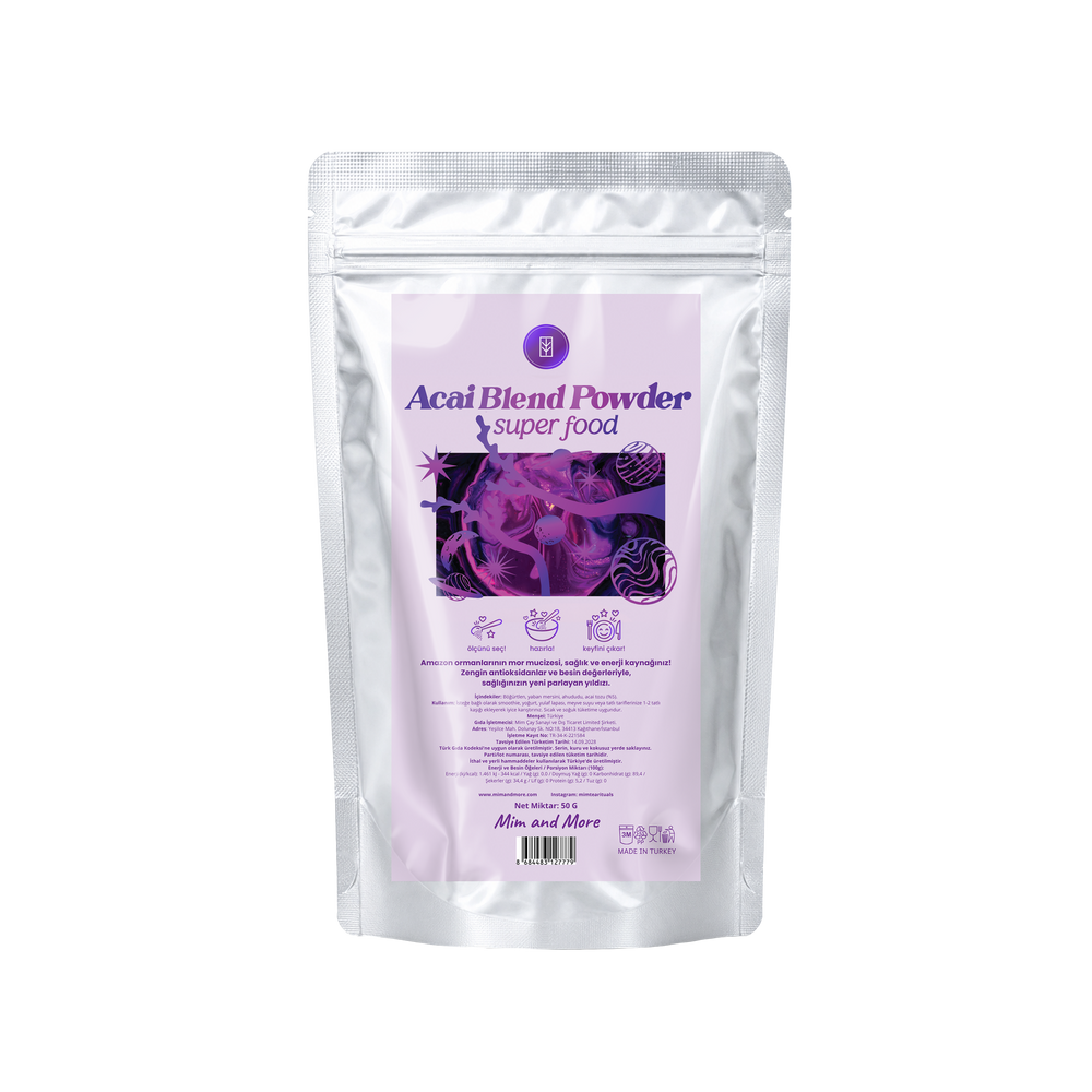 Doğal Acai Tozu - Superfood Acai Blend Powder 50 g