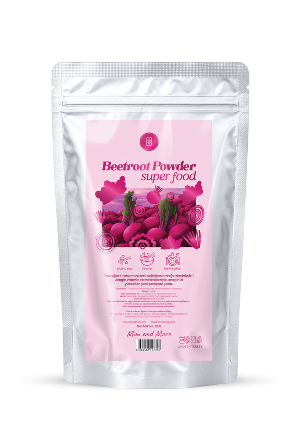 Doğal Pancar Tozu – %100 Saf Beetroot Powder 50 g
