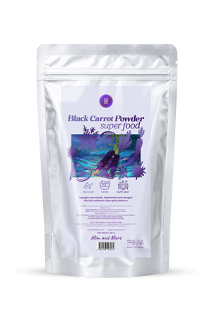 Doğal Mor Havuç Tozu – %100 Saf Black Carrot Powder 50 g