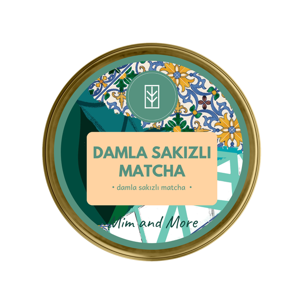Mastic Gum Matcha – Damla Sakızı Aromalı Ceremonial Grade Matcha Tozu 25 g