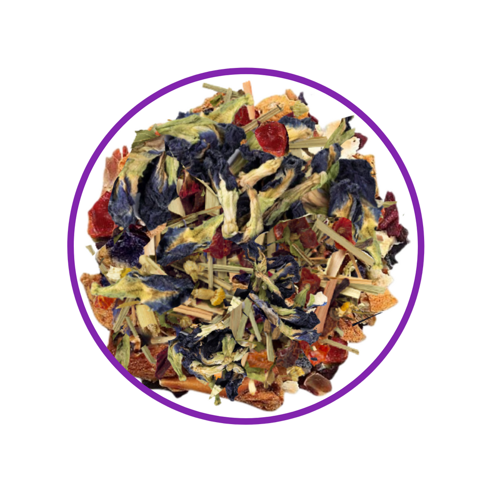 Euphoria Tea – Ahududulu Mavi Sarmaşık Çiçeği Harmanı 100 g