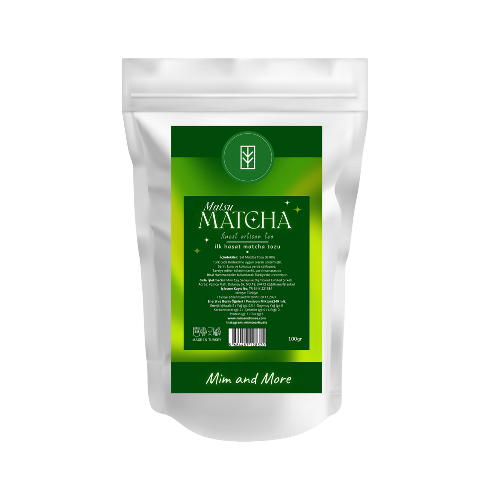 Matsu Matcha - İlk Hasat Premium Saf Matcha Tozu 100 G