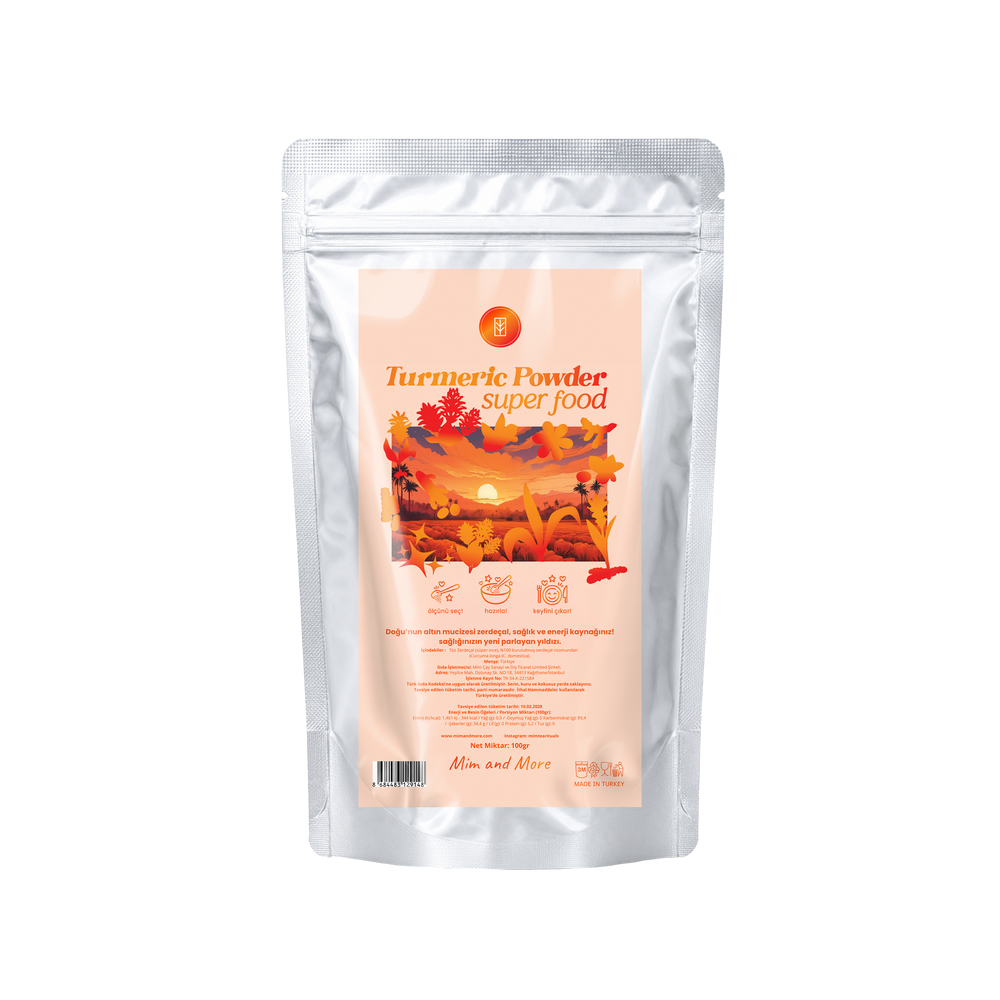 Doğal Turmeric Powder – %100 Saf Zerdeçal Tozu 100 g