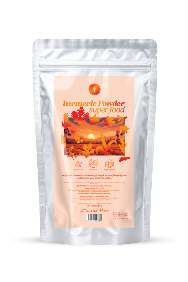 Doğal Turmeric Powder – %100 Saf Zerdeçal Tozu 50 g