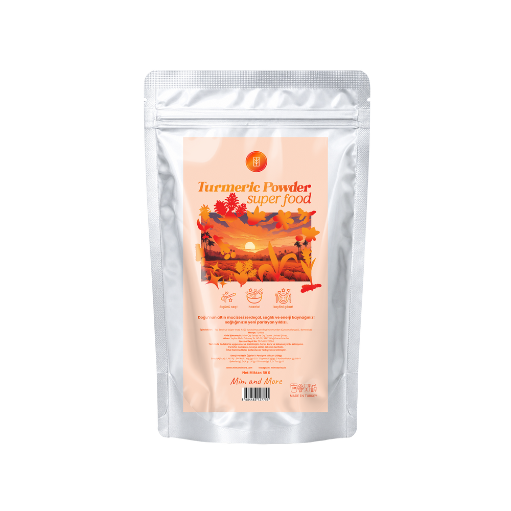 Doğal Turmeric Powder – %100 Saf Zerdeçal Tozu 50 g