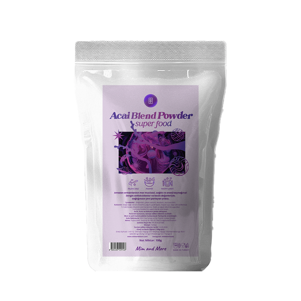 Doğal Acai Tozu - Superfood Acai Blend Powder 100 g